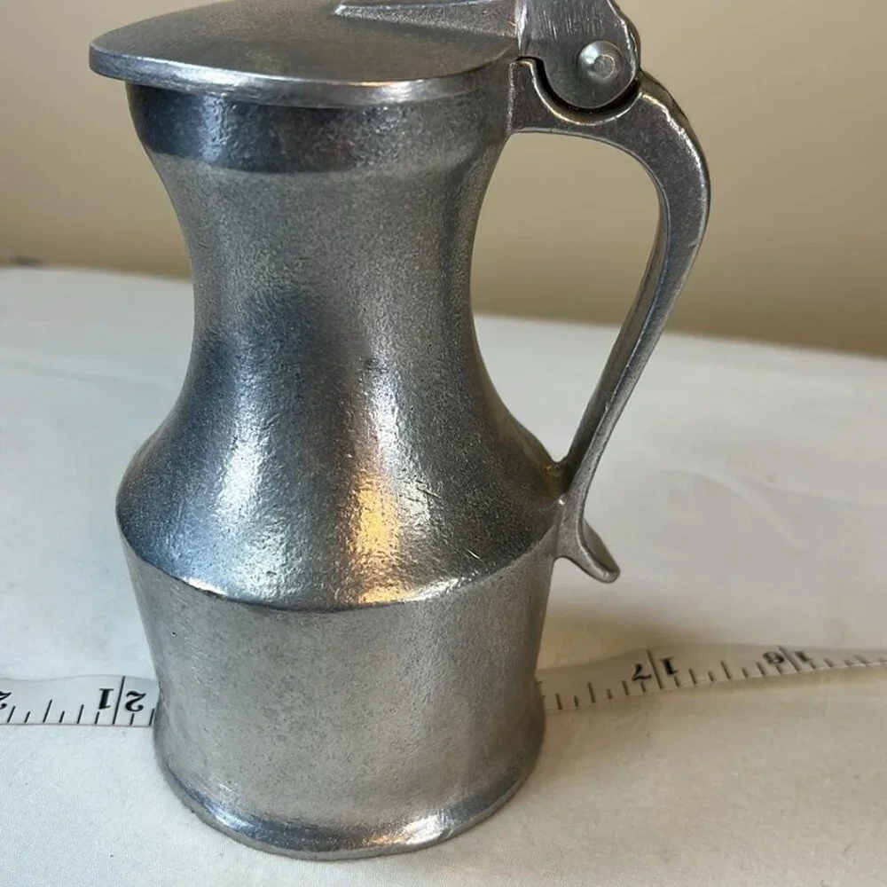 Vintage Wilton Armetale Lidded Ale‎ Pitcher Flagon Tavern Pub Props